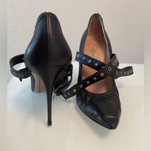 Valentino Black Leather Pumps